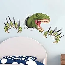 3D Dimensional Wall-penetrating Dinosaurs Removable Waterproof Wall Sticker