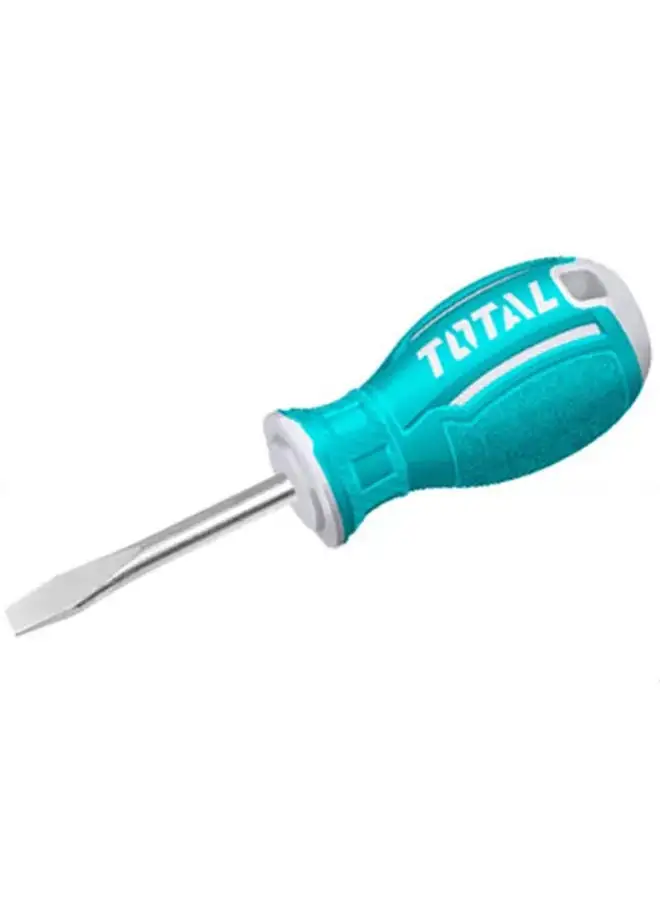 TOTAL Slotted Screwdriver With Rubber Handle