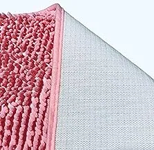 Indoor Door Mat Foot Pad Bathroom Anti-Slip Rugs Toilet Rugs Non-slip Rugs for Kitchen Entrance (pink)