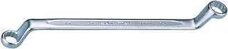 KING TONY 19700810 Alloy Steel 75 Degrees Deep Ring Offset Wrench, 8 mm x 10 mm Size, 183 mm Length, Pack of 12