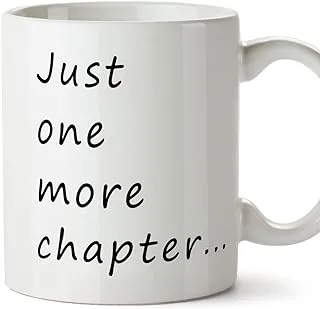 MUGFFINS Original Breakfast Mugs to Give to Readers - Gift for Reading Lovers - Just One More Chapter... - Ceramic 350ml