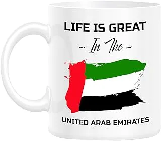 FMstyles - Life is Great in UAE White Mug - WM-FMS650