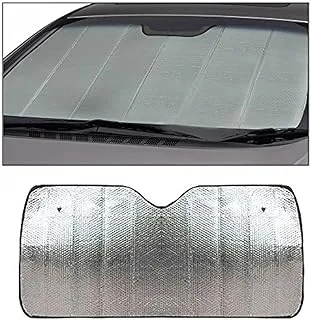 AutoStark Car Front Windshield Foldable Sunshade 126cm x 60cm Silver Honda City Ivtech