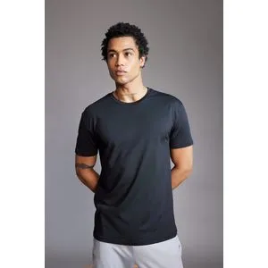 Defacto Man Standart Fit Crew Neck Short Sleeve Knitted T-Shirt