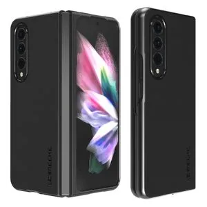 حافظة Galaxy Z Fold3 5G، حافظة رفيعة للغاية قابلة للطي من جلد البولي يوريثان الصلب PC هجين مضاد للصدمات ومضاد للخدش لهاتف Samsung Galaxy Z Fold 3 5G