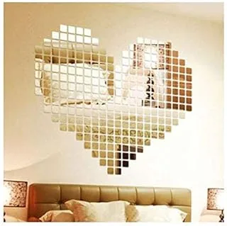 Bling Acrylic 3D Mural DIY Mosaic Mirror Effect Wall Sticker - 400pcs