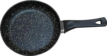 Saflon Sotiz Browning Granite Frying Pan, 24 cm Size, Black