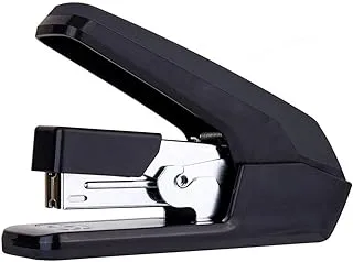 Deli Effortless Stapler black 25sheets/75g/ TPE comfortable touch, 12 sheet stapling capacity, Suitable for multi- staples, TPEplusaBS handle, E0477