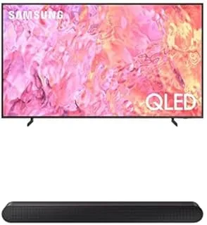 Samsung 85 Inch TV Quantum Processor Lite 4K QLED- QA85Q60CAUXEG [2023 Model] & Samsung Wireless Soundbar with Dolby Digital/DTS Virtual - HW-S50B/ZN [Exclusive Bundle]