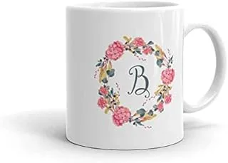 B letter ceramic mug