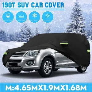 (M)Universal SUV Full Car Cover 190T Winter Snow Cover