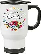 easter White Insulated Travel Tea/Coffee Mug cr95