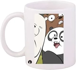 Design/We Bare Bear Mug White Brown Standard Size