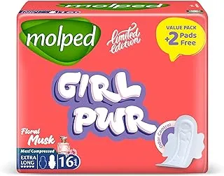 Molped - Limited Edition (Floral Musk) - Value Pack - Extra Long (16 Pads)