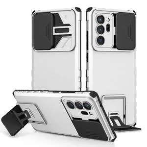 Galaxy Note 20 Ultra Case, Rugged Dual Layer Stand Case With Sliding Camera Cover For Samsung Galaxy Note 20 Ultra 5G