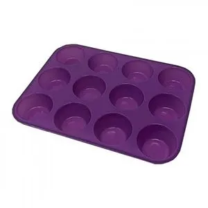 12 Eye Silicone Cupcake Mold.