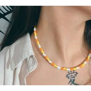 Fashion Choker Beads Necklace Multicolor