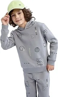 DeFacto boys Regular Fit Long Sleeve V3307A6 Hooded Sweatshirt