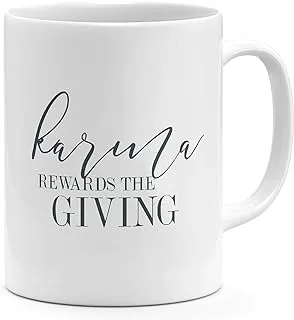 Loud Universe Ceramic Karma Rewards The Giving Mug, White