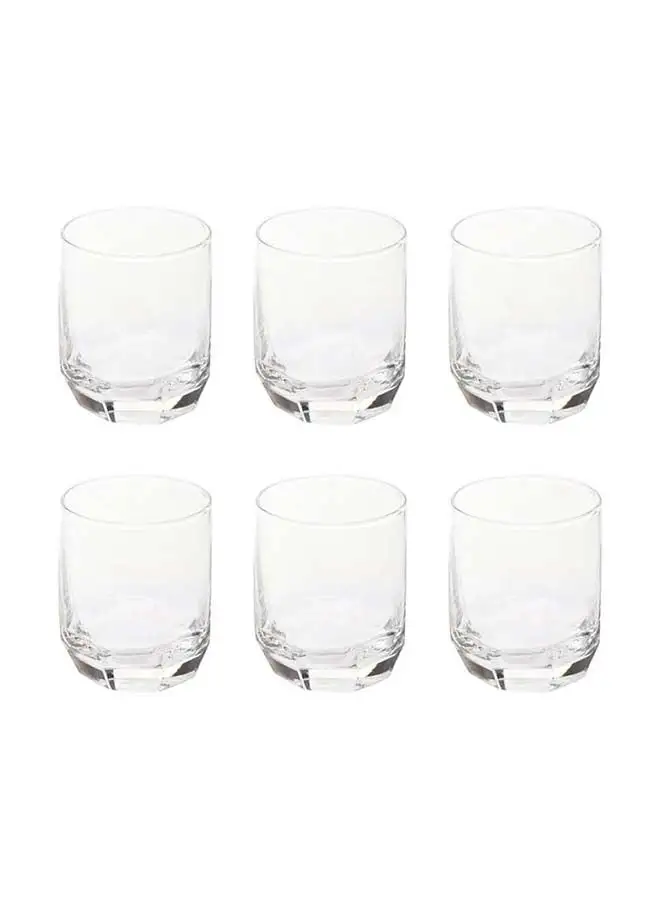 LAV 6 Piece Glasses Set 215 Ml-Clear