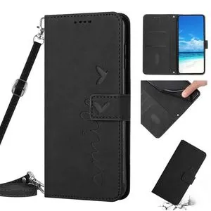 For OPPO Find X5 Leather Phone Case (Black)