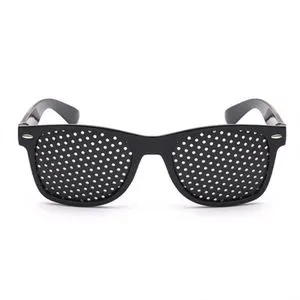 Fashion Relieve Pinhole Glasses Men Corrective Anti-Fatigue Myopia Glasses Reading Black Frame Protector Eyesight Improve Vision