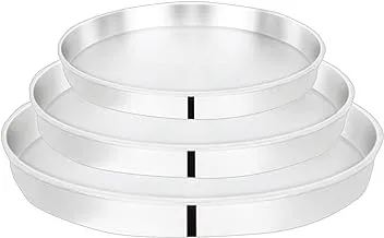 Eldahan Pizza Pan 3-Pieces, Silver