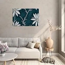 Tropical paradise aster flower Printed canvas wall art 60x40 cm