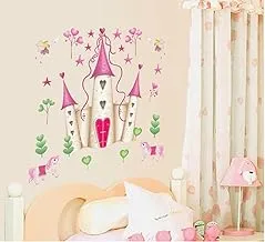 Cartoon Princess Castle Wall Decals, Children's Room Nursery Removable Wall Stickers Murals, 2724634921767