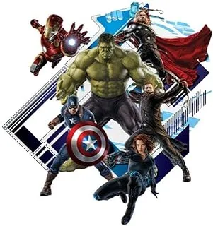 3D Avengers Wall Sticker Multicolour 45x60 centimeter