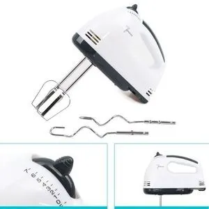 Group Tiger Portable Hand Mixer Machine With 7 Speed - White