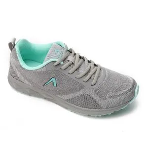 Activ Lace Up Athletic Grey And Cyan Sneakers