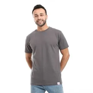 Air Walk Soft Cotton Basic Grey T-Shirt