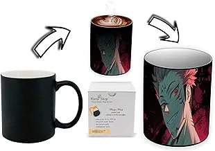 Risty Shop Jujutsu Kaisen (Style-129) Gourmet Coffee Magic Mug Superhero Jujutsu Manga Anime Lovers Capacity 350 ml, Dishwasher, Microwave Safe, Must Buy, Birthday Gift.