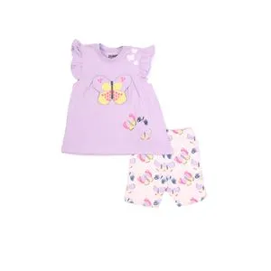 Zercon Summer Pajama Set For Newborn Girls 6155 0-18 M