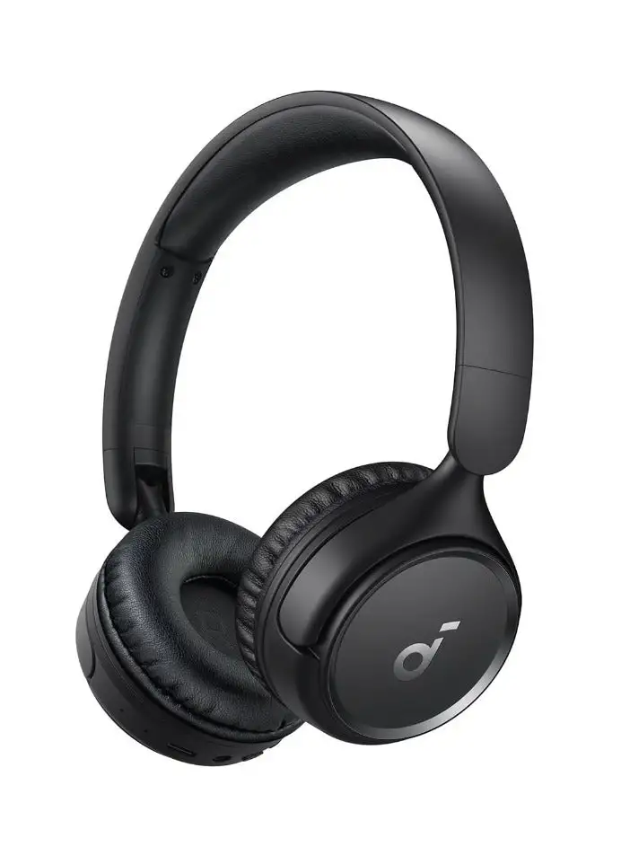 Soundcore H30i Wireless On-Ear Headphones, Foldable Design, Pure Bass, 70H Playtime, Bluetooth 5.3, Lightweight and Comfortable, App Connectivity, Multipoint Connection Black