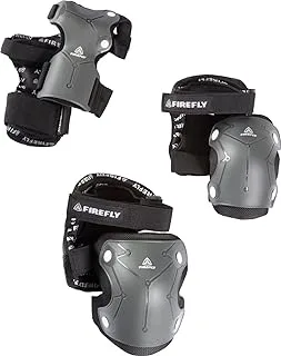 Fireflyâ Barbecue Skating Protector Set, Black/White, Small, 244918