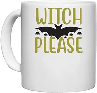 UDNAG White Ceramic Coffee/Tea Mug 'Halloween | Witch Please Copy' Perfect for Gifting [330ml]