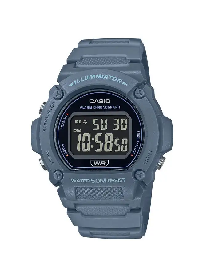 CASIO Resin Digital Watch W-219HC-2BVDF