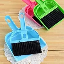 ZURU BUNCH®Dustpan Supdi مع مجموعة مكنسة فرشاة لتنظيف أجهزة الكمبيوتر المحمولة متعددة الأغراض ولوحات المفاتيح وطاولة الطعام ومقاعد السيارات والسجاد (متعدد الألوان)