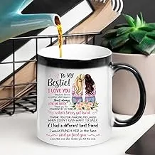 Funky Store Friendship Day Mug 330 ml, Microwavable, to My Bestie Printed Magic Mug