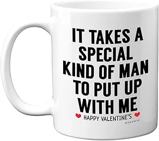 Valentines Day Mug for Him, Funny Quote Coffee Mug for Men, 11oz Ceramic Mugs Dishwasher Safe, Presents for Husband, Boyfriend, Fiancée, Also Perfect for Christmas, Valentine’s or a Birthday by Stuff4