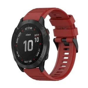 سوار ساعة من السيليكون لجهاز Garmin Fenix ​​6 Sapphire GPS