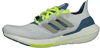 adidas ULTRABOOST 22 FTWWHT/METGRY/LINGRN RUNNING SHOES for Men size 44 2/3