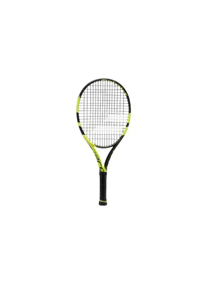 BabolaT Pure Aero Graphite Composite 240gm JUNIOR 25 STRUNG Black Yellow Tennis Racket