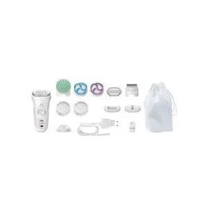 Braun Silk Epil 9-961v ماكينة إزالة الشعر اللاسلكية Skin Spa Wet & Dry - 12 ملحقًا