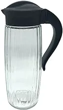 Qlux C-00318 Domi Striped Glass Jug, 1600 cc Capacity