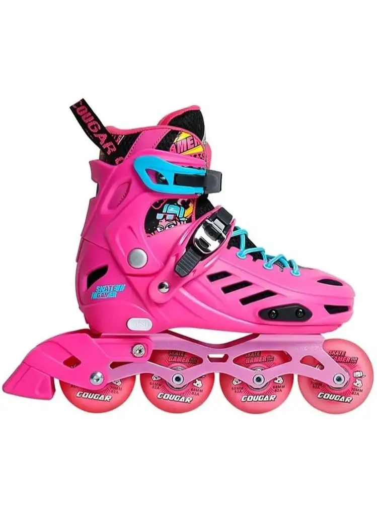 Cougar Adjustable roller skate shoes Cougar 313 Pink size 35-38