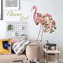 Noble flamingo bedroom living room wallpaper wardrobe cupboard tile wall decoration decorative mural wall sticker