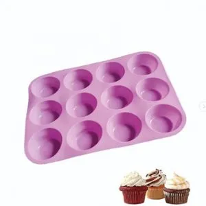 12 Eye Silicone Cupcake Mold.